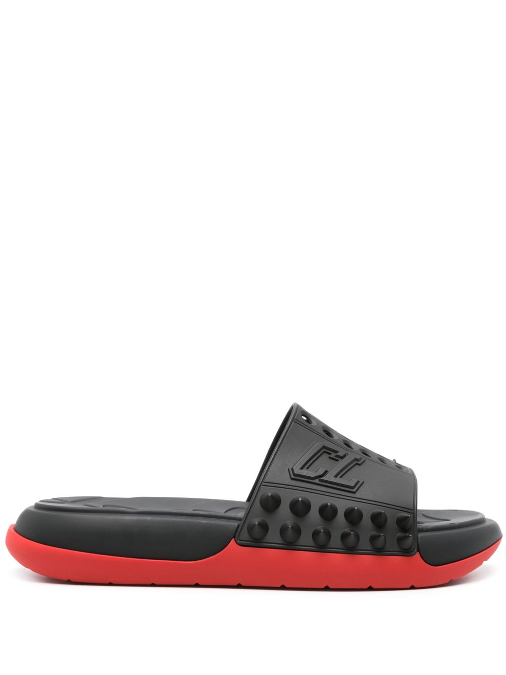 Christian Louboutin Sandals Black Rubber