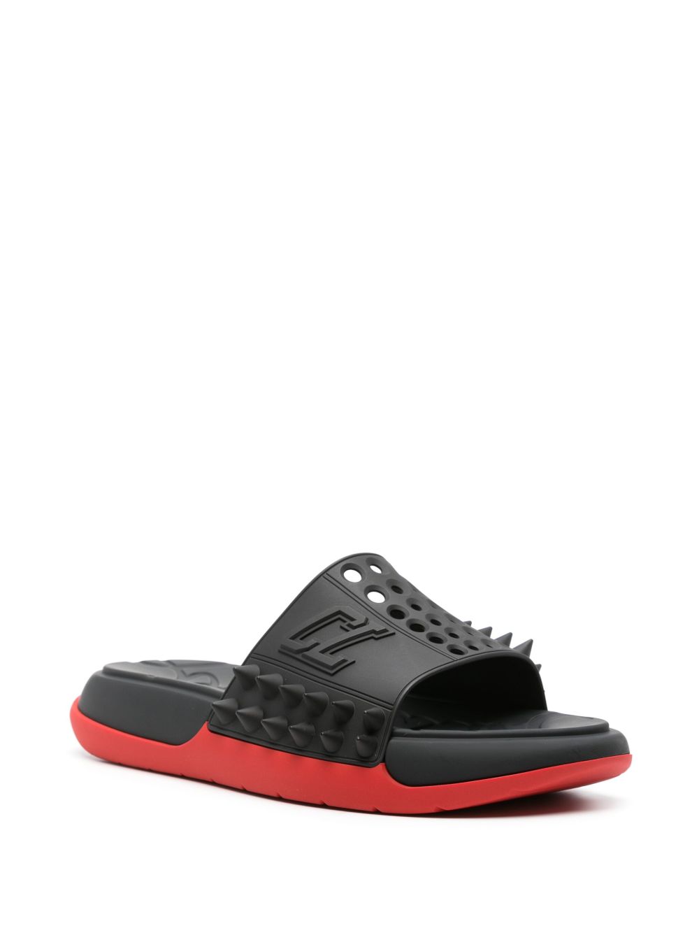 Christian Louboutin Sandals Black Rubber