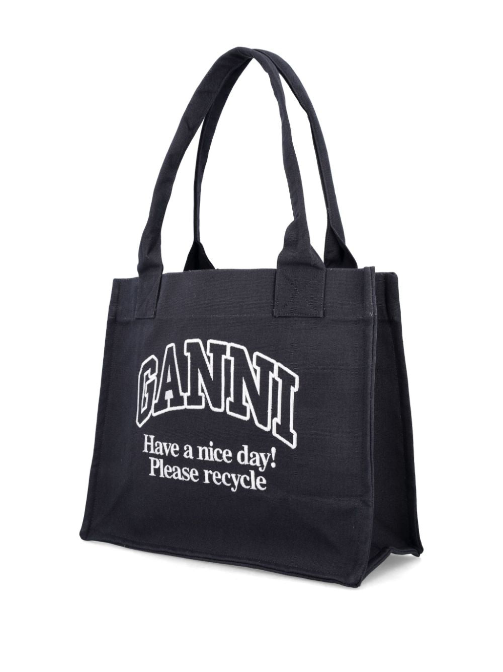 Ganni Bags Grey Cotton