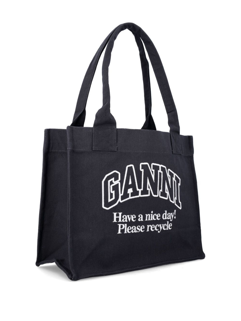 Ganni Bags Grey Cotton