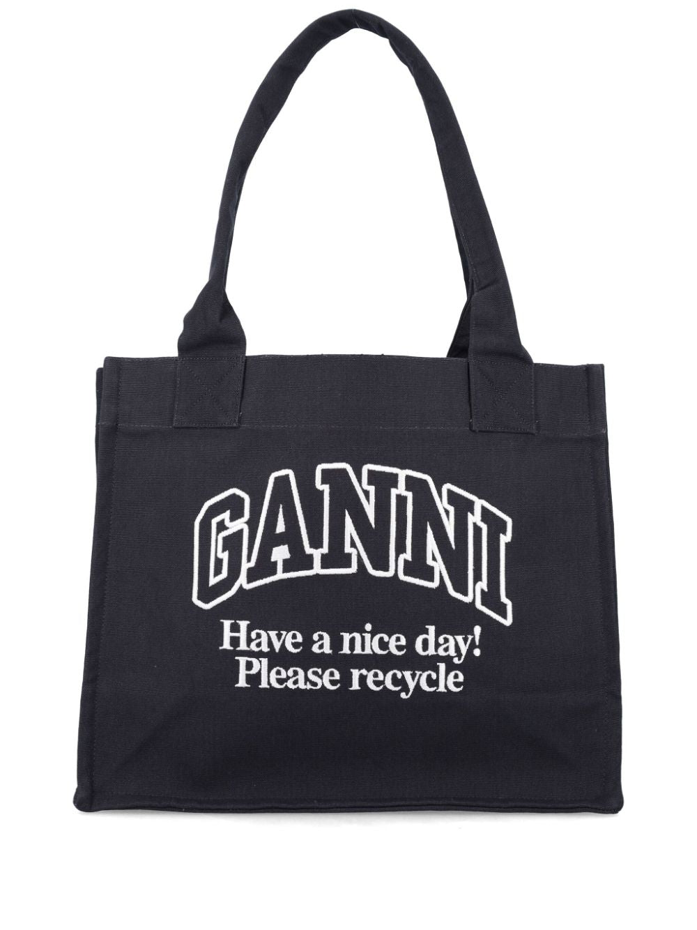 Ganni Bags Grey Cotton