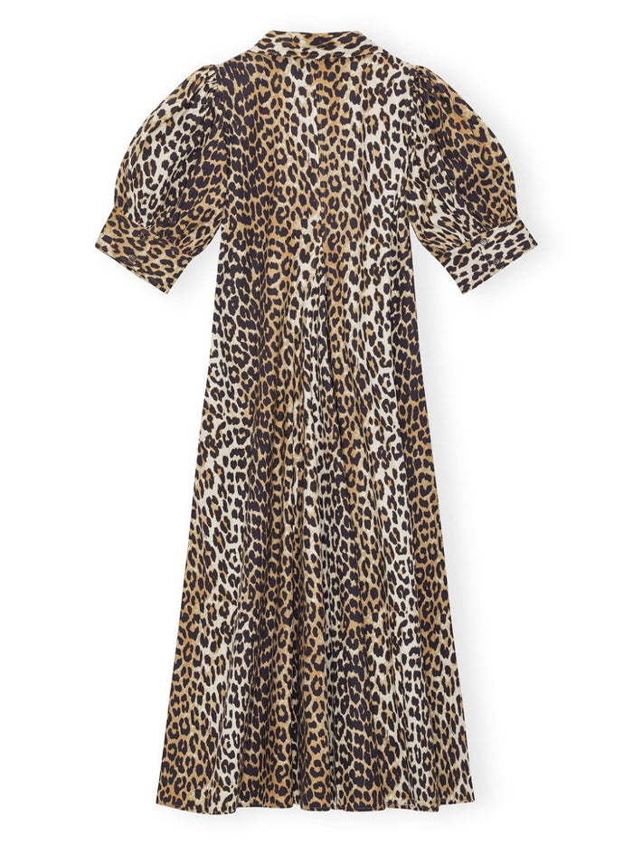 GANNI Dresses Brown Cotton