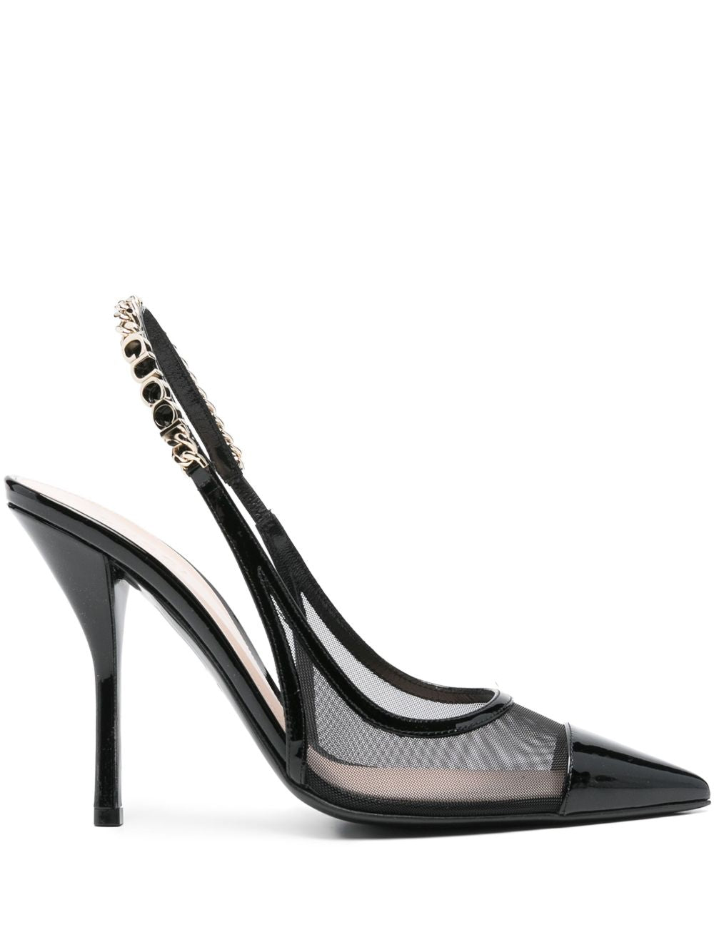 Gucci With Heel Black Outer: Patent Calf Leather