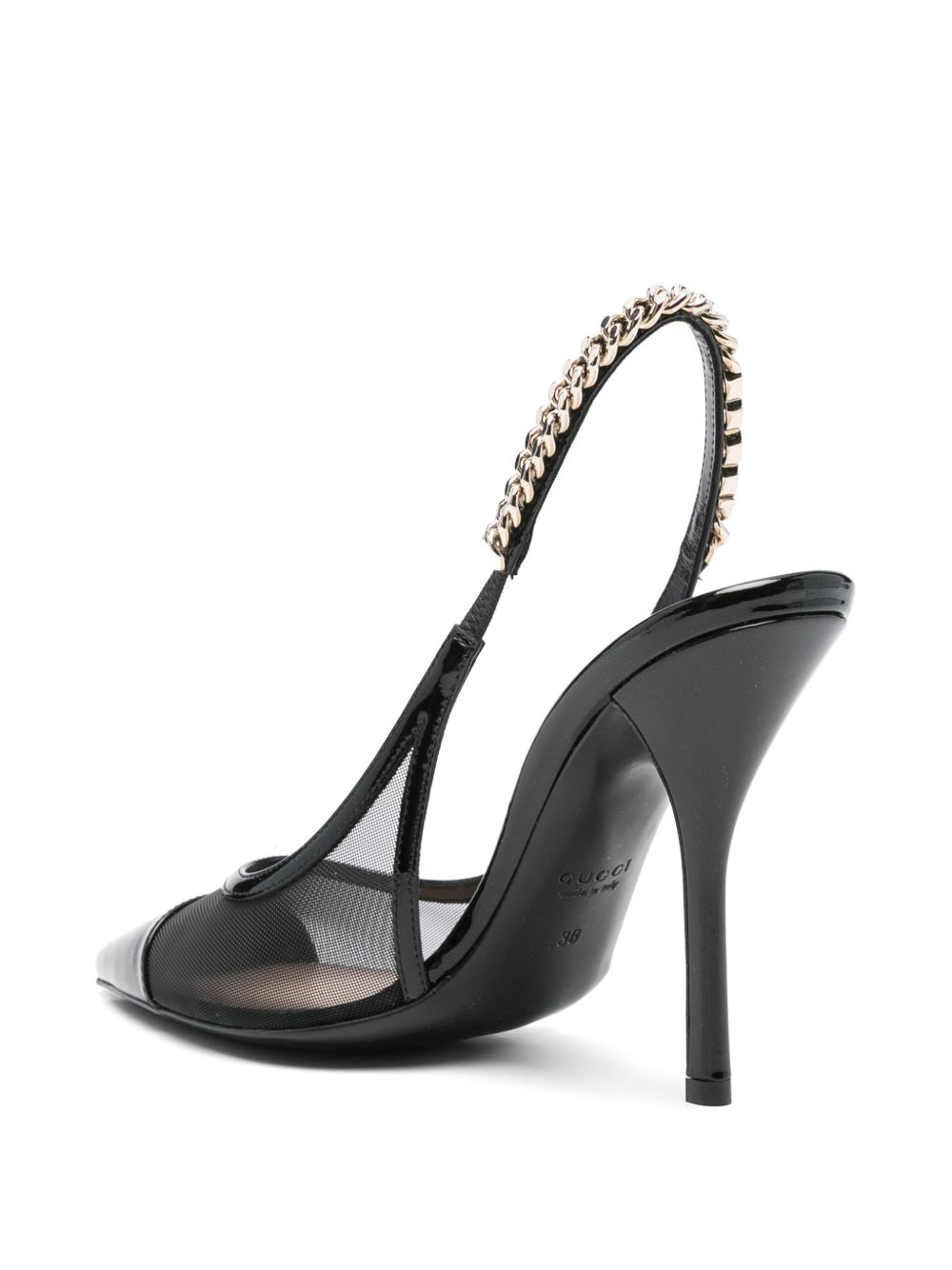 Gucci With Heel Black Outer: Patent Calf Leather