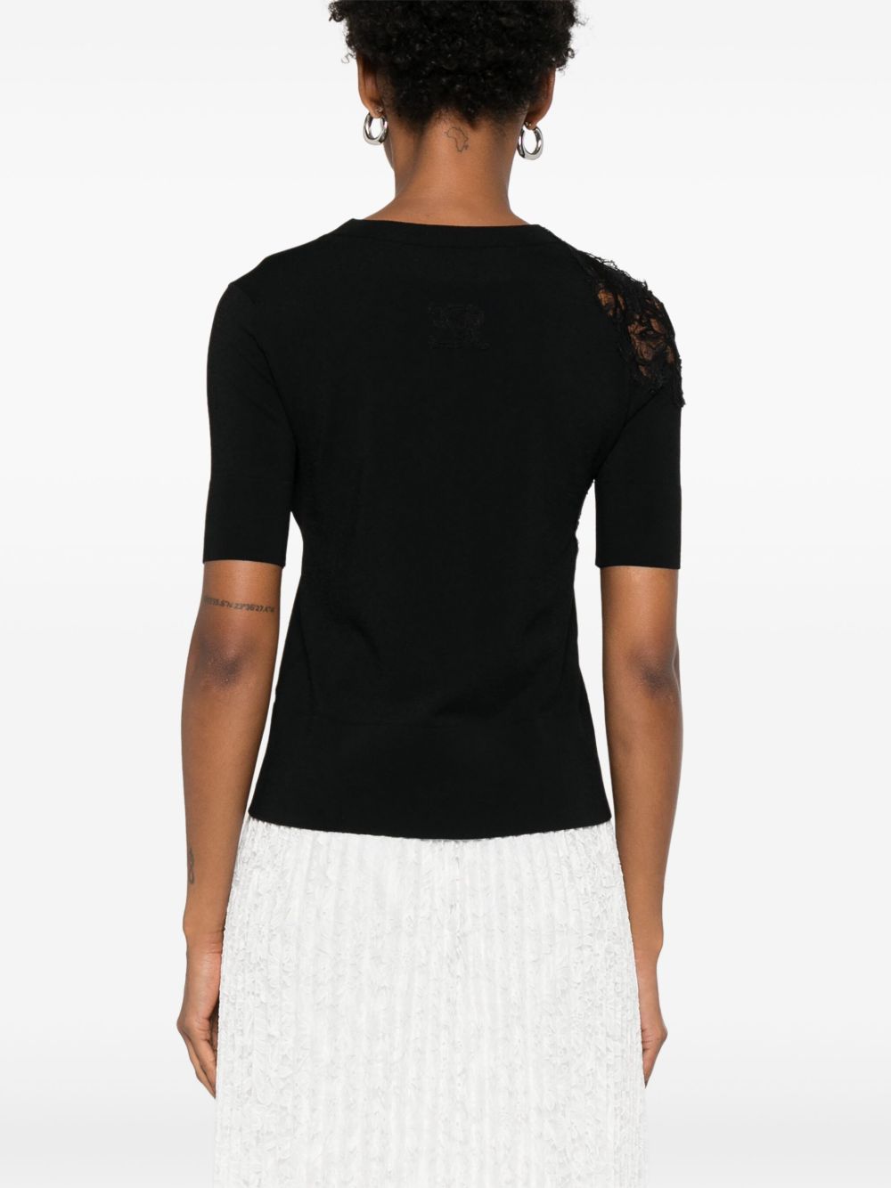 Ermanno Scervino T-Shirts And Polos Black Viscose