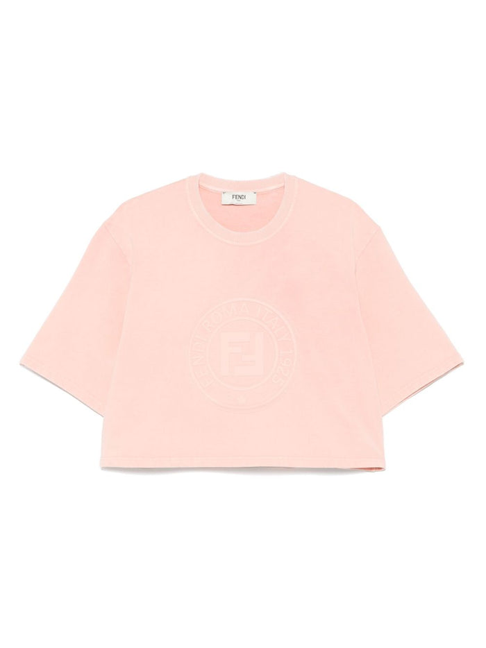 Fendi T-shirts and Polos Pink Cotton
