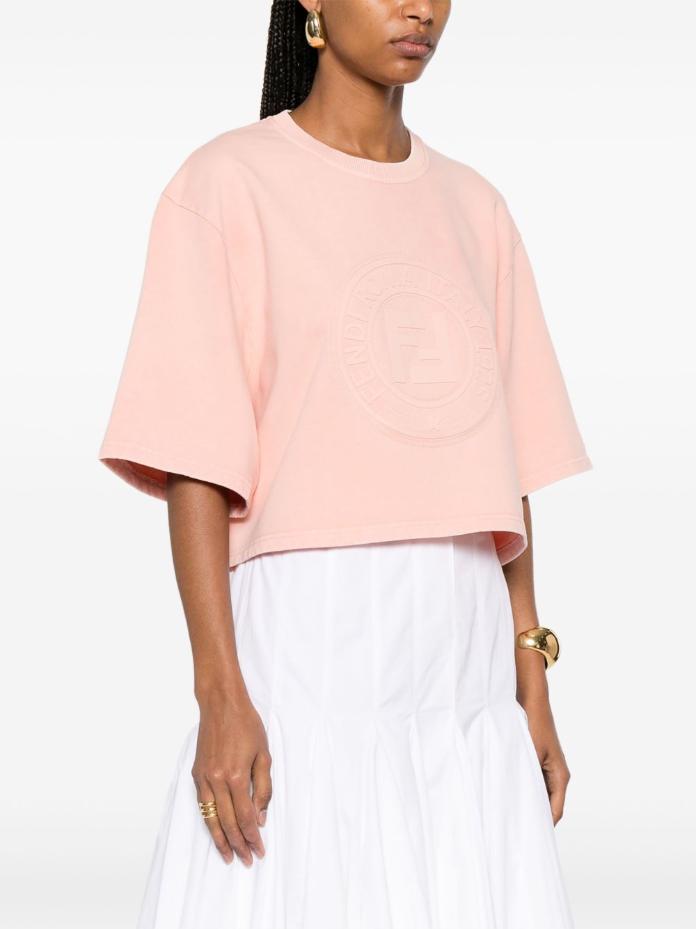 Fendi T-shirts and Polos Pink Cotton