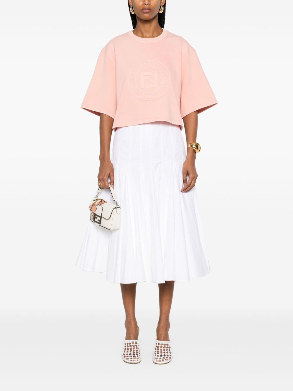 Fendi T-shirts and Polos Pink Cotton