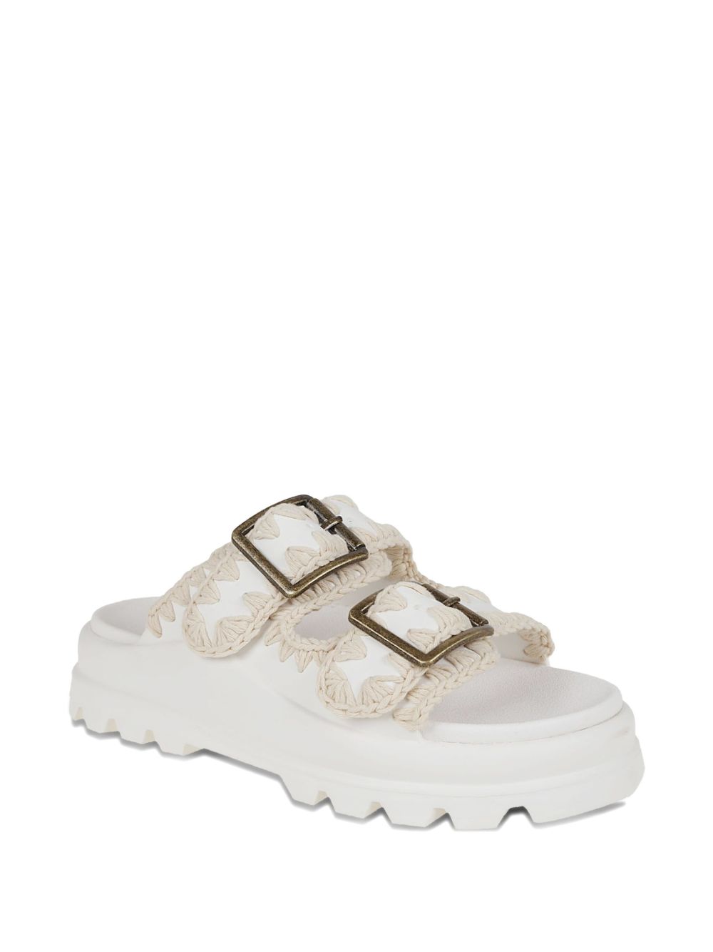 Mou Sandals White Outer: Fabric