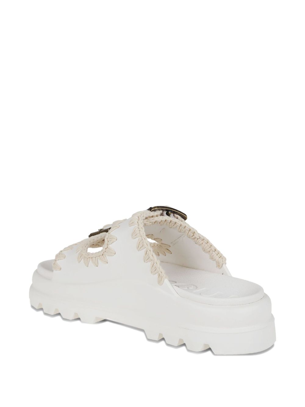 Mou Sandals White Outer: Fabric