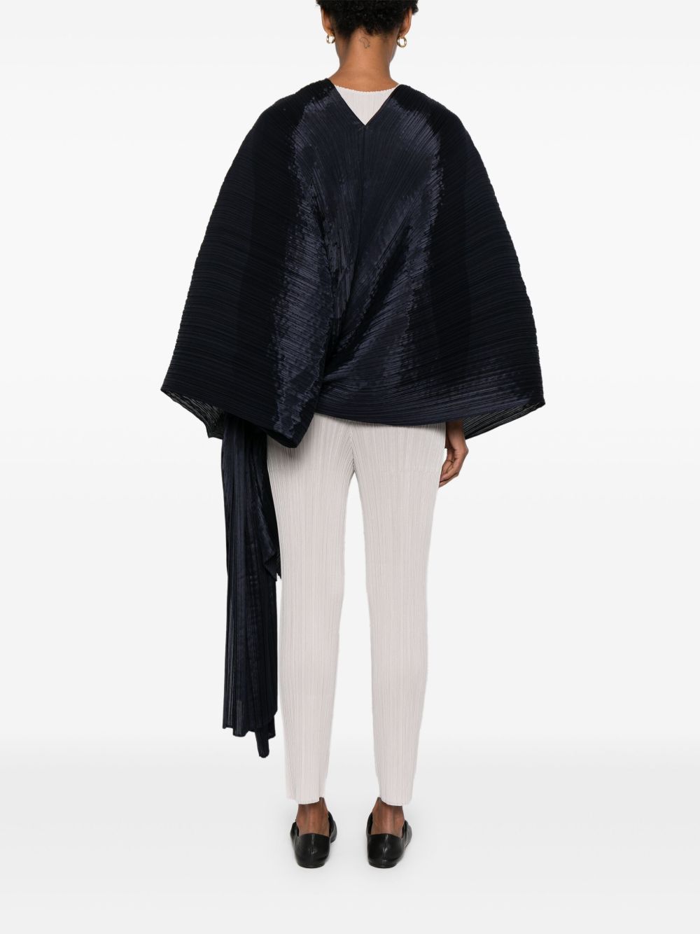 Pleats Please Scarfs Blue Polyester