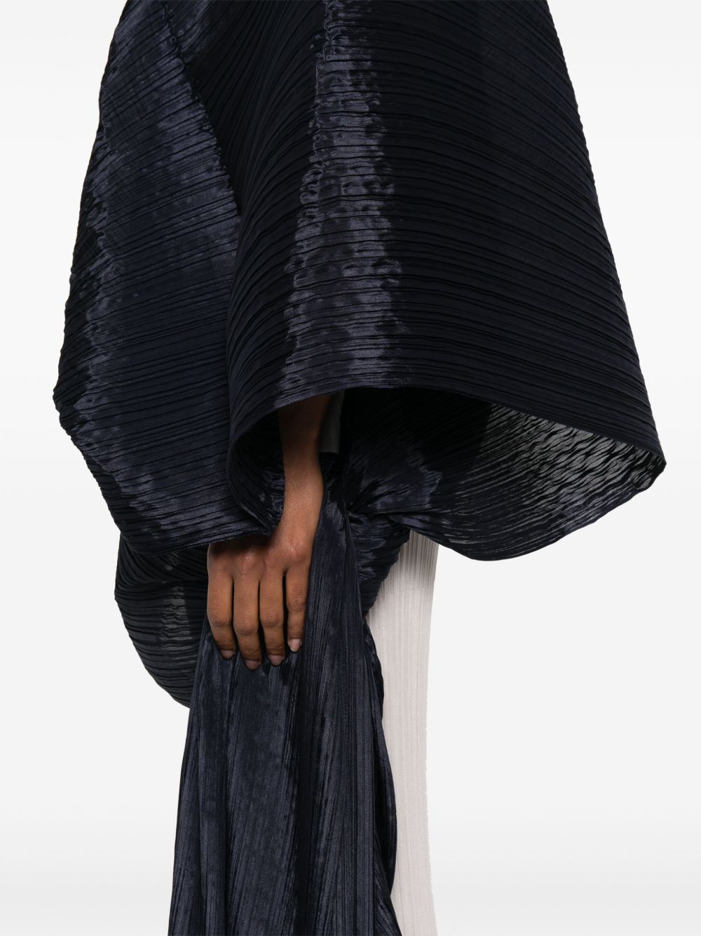 Pleats Please Scarfs Blue Polyester
