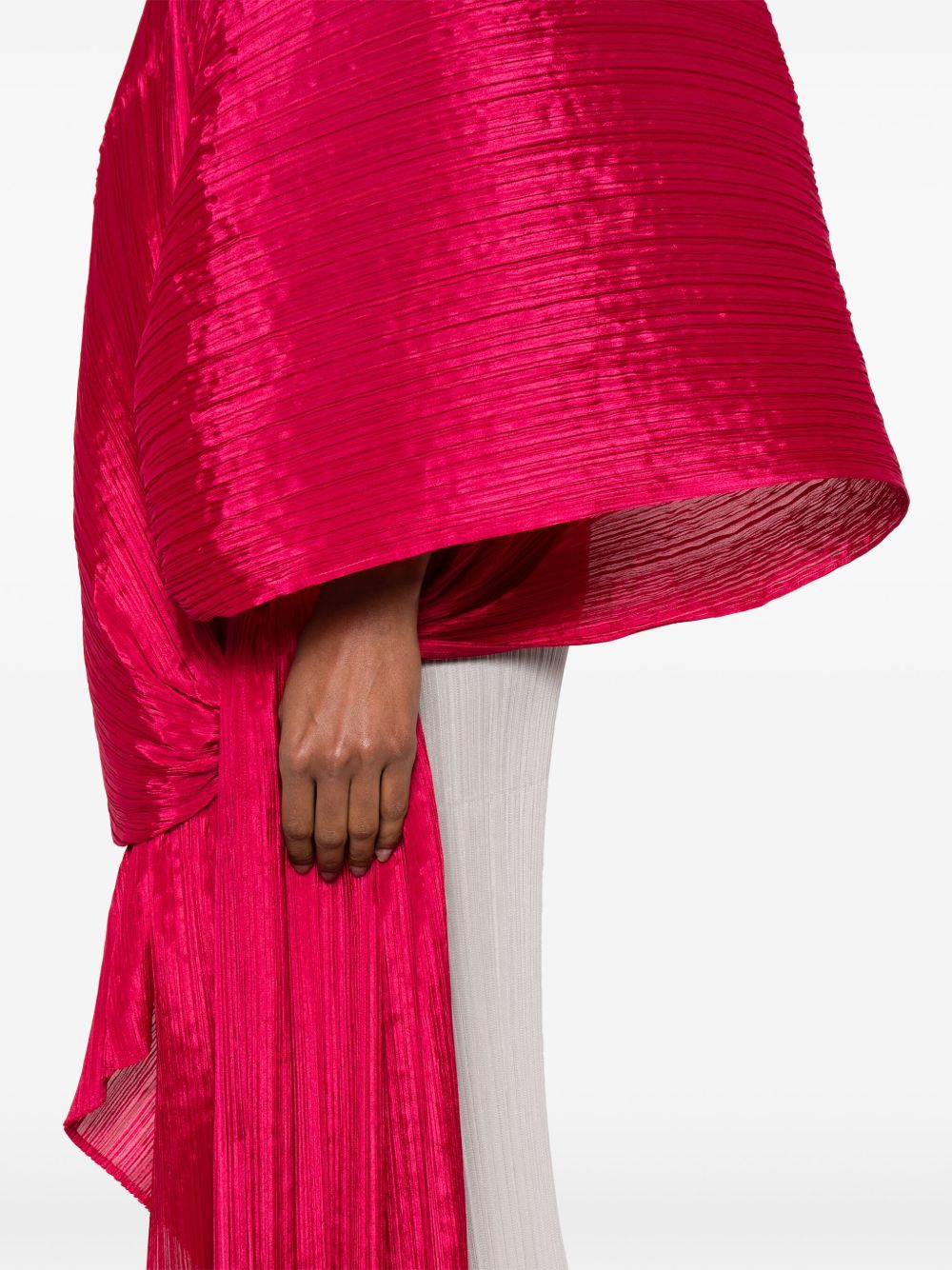 Pleats Please Scarfs Red Polyester