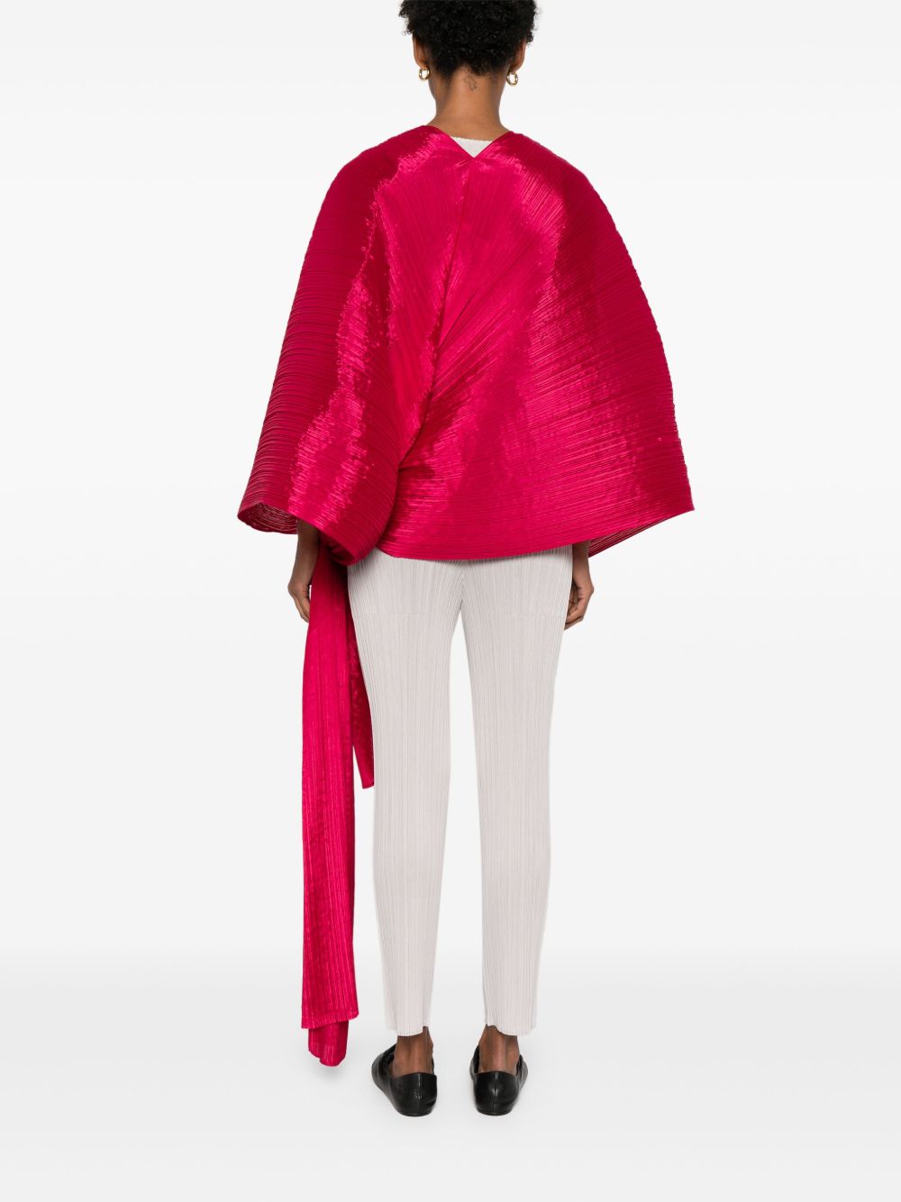 Pleats Please Scarfs Red Polyester