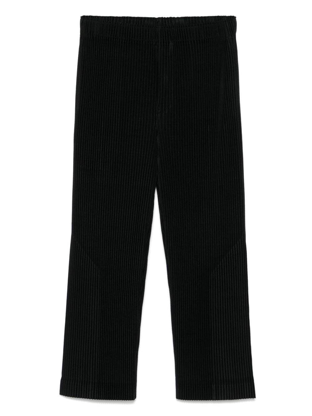 Homme Plisse Issey Miyake Trousers Black Polyester