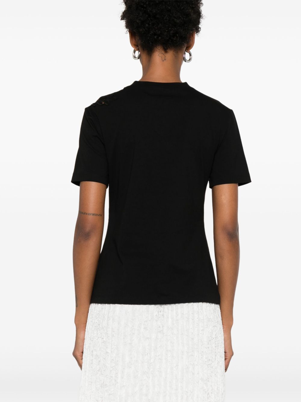 Ermanno Scervino T-Shirts And Polos Black Cotton