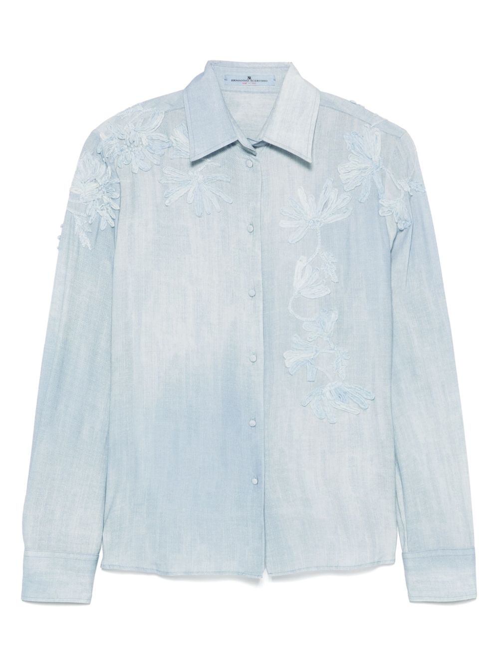 Ermanno Scervino Shirts Clear Blue Viscose