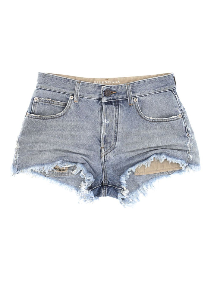 Balenciaga Shorts Clear Blue