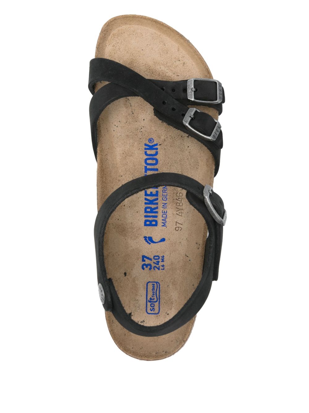Birkenstock Sandals Black Calf Leather