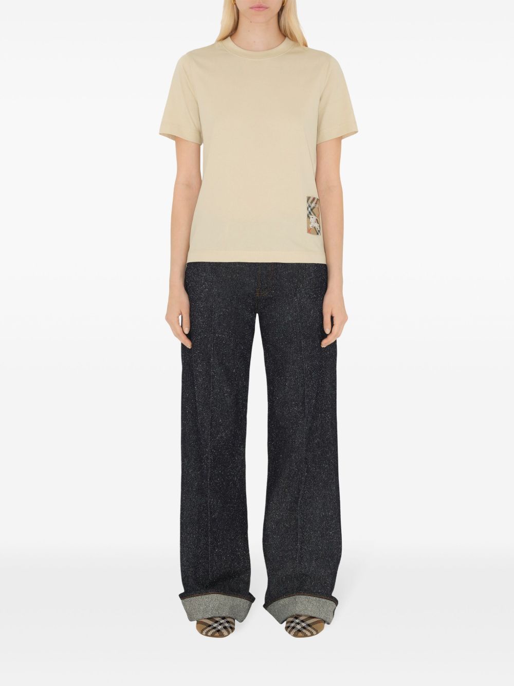 Burberry T-Shirts And Polos Beige Cotton