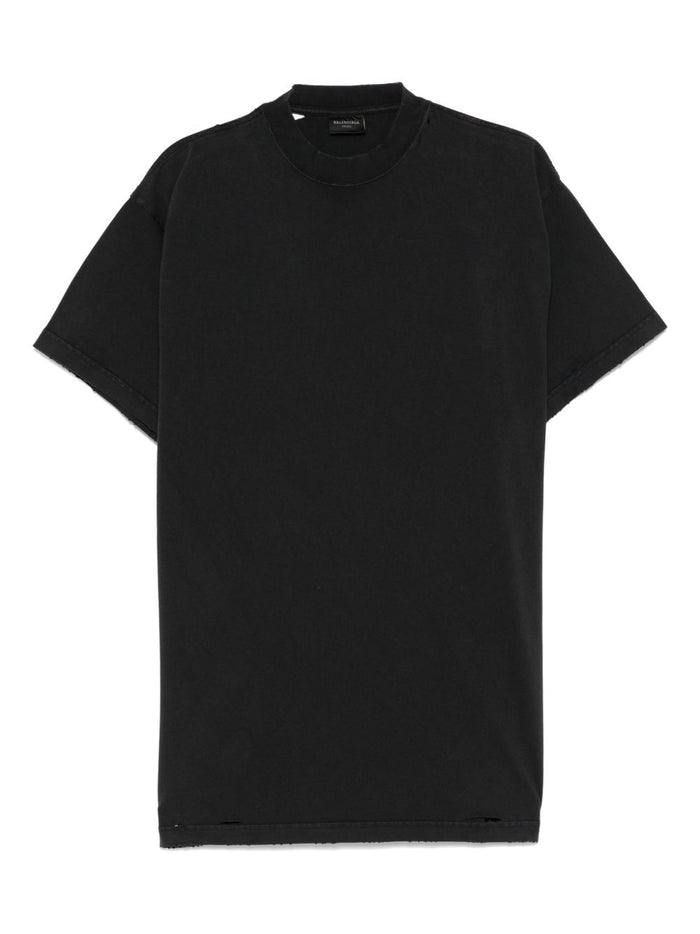 Balenciaga T-Shirts And Polos Black Cotton