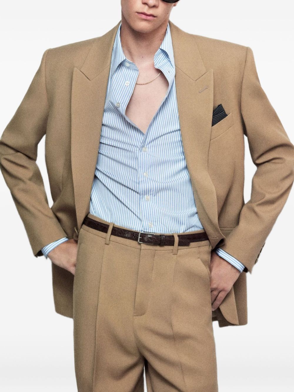 Saint Laurent Jackets Beige