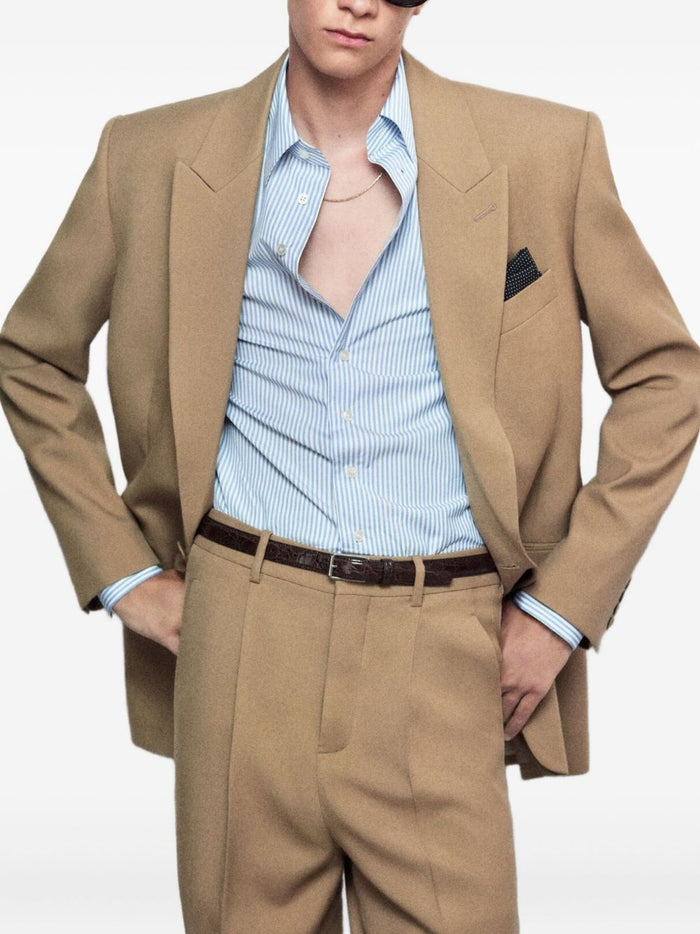Saint Laurent Jackets Beige