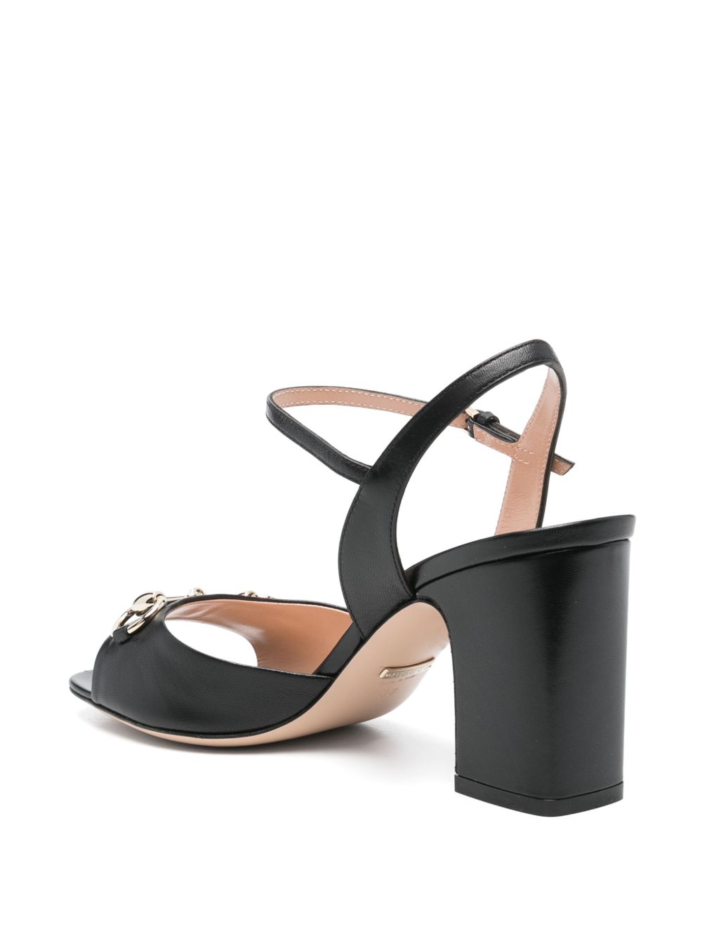 Gucci Sandals Black Calf Leather