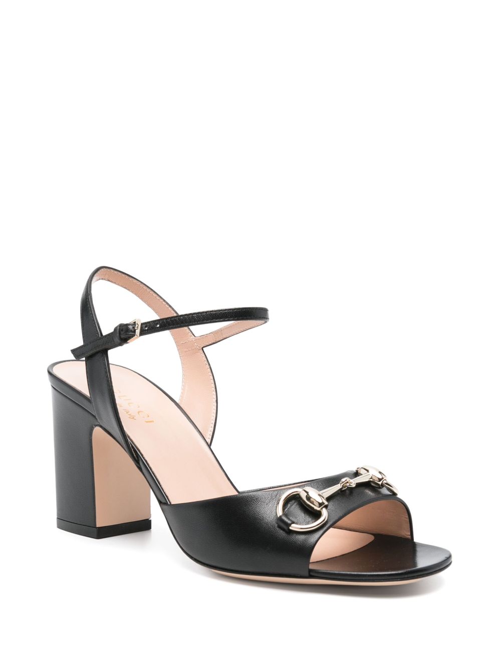 Gucci Sandals Black Calf Leather