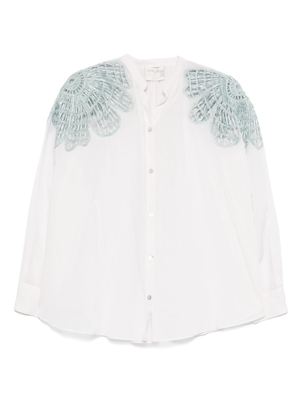 Forte Shirts Clear Blue Viscose