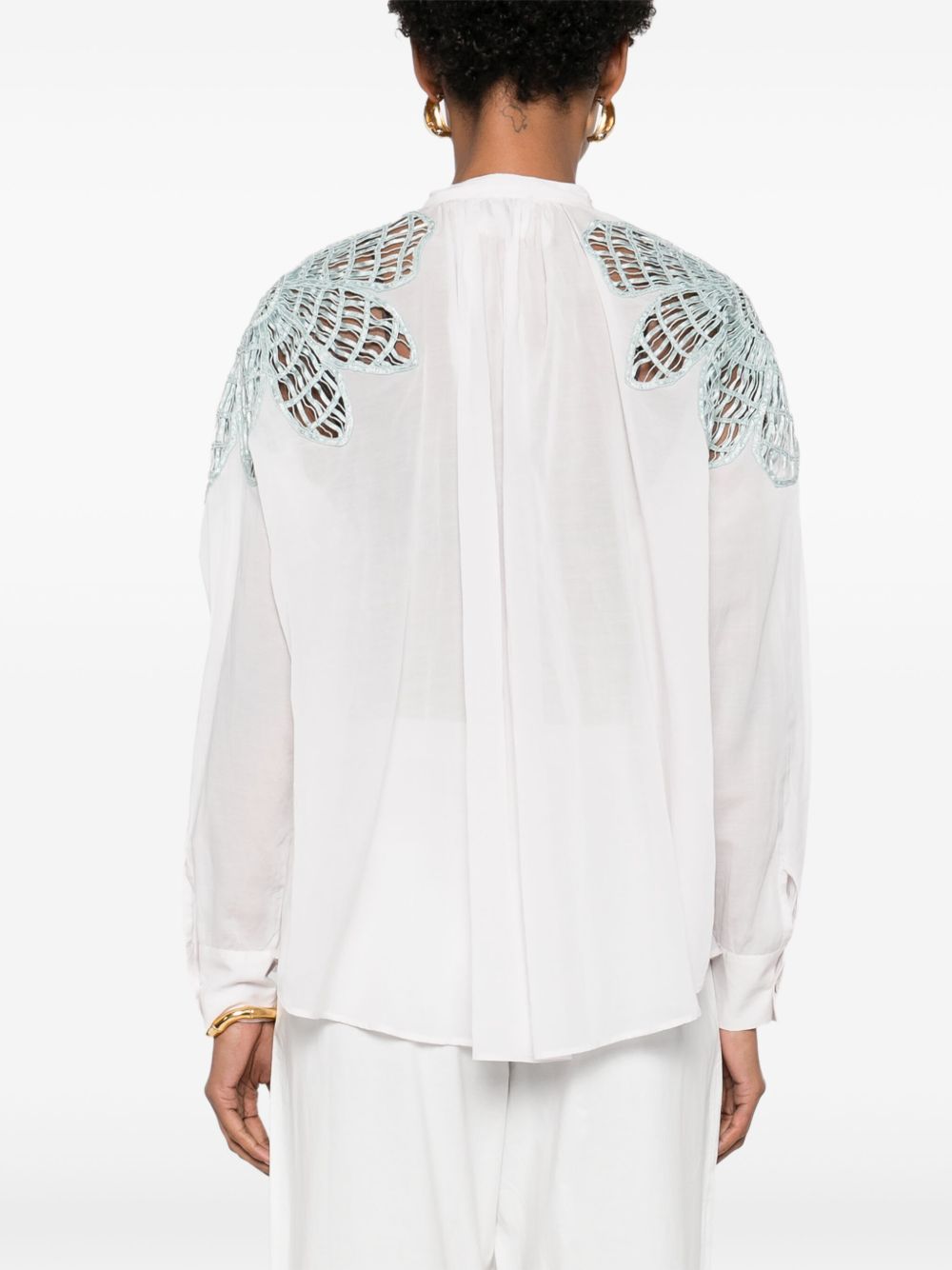 Forte Shirts Clear Blue Viscose
