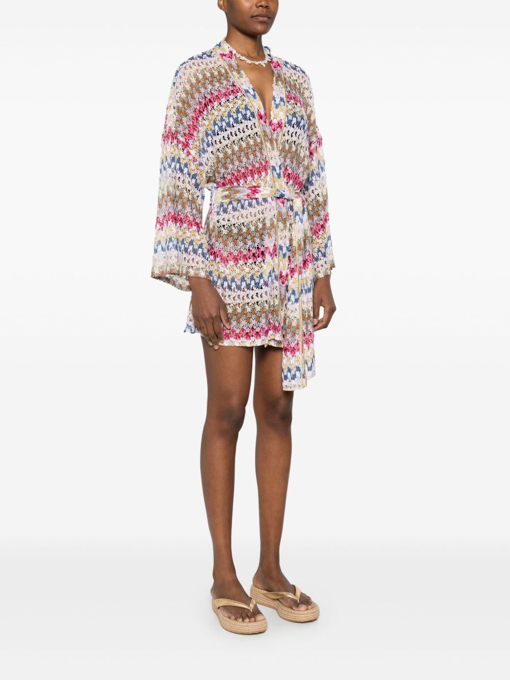 Missoni Beachwear Pre Sea Clothing White Viscose Polyamide Elastane