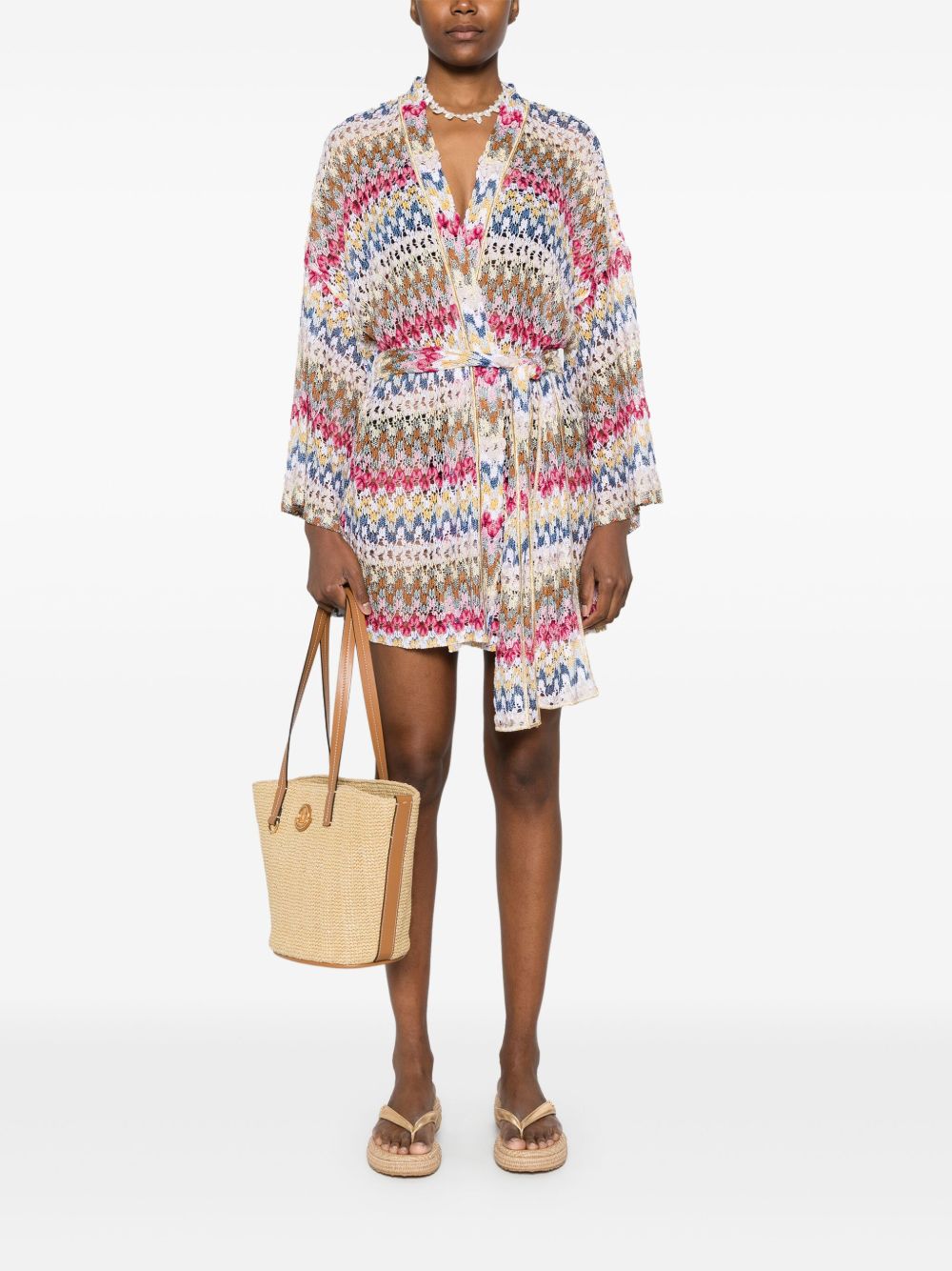 Missoni Beachwear Pre Sea Clothing White Viscose Polyamide Elastane