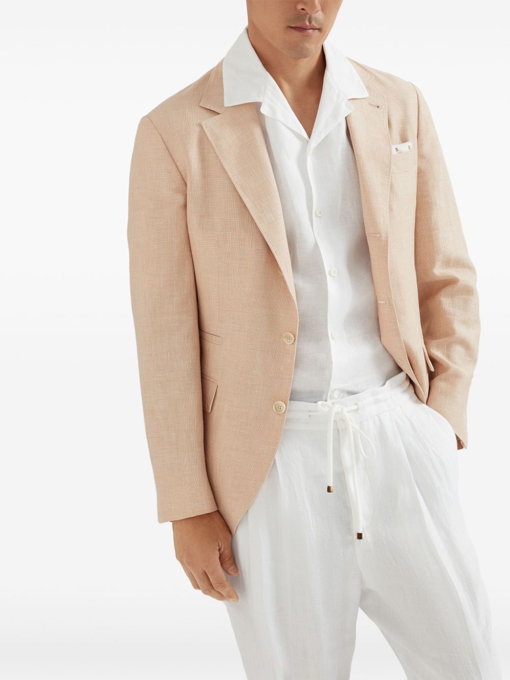 Brunello Cucinelli Shirts Bianco Eco Linen
