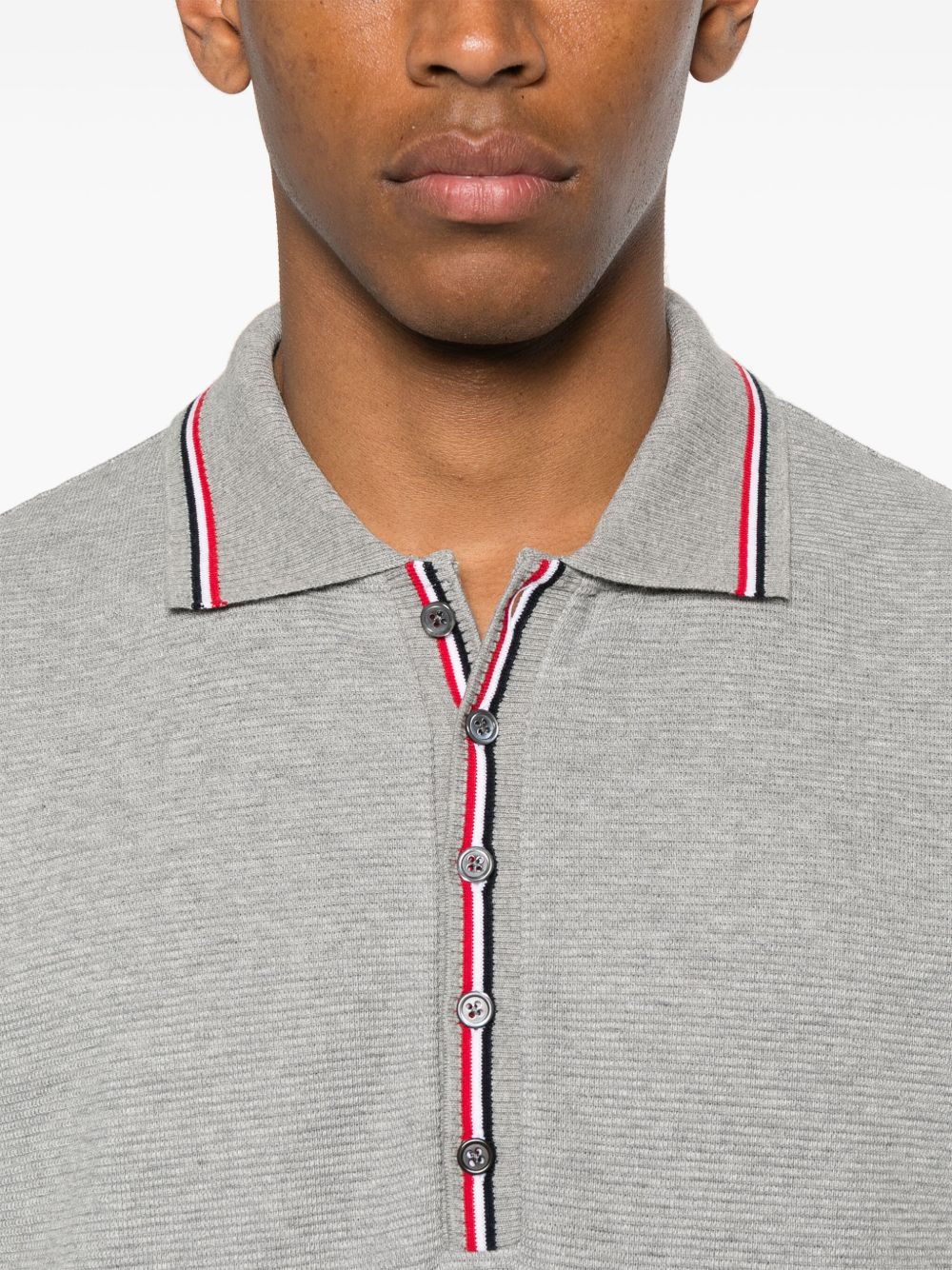 Thom Browne T-shirts and Polos Light Grey Self: Cotton