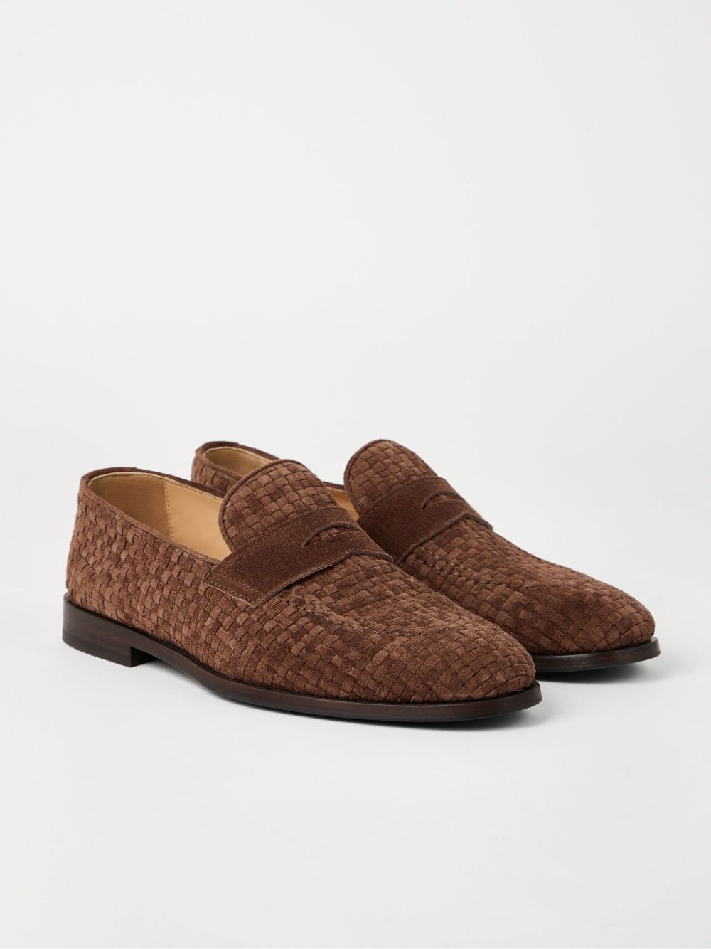 Brunello Cucinelli Flat Shoes Marrone Suede