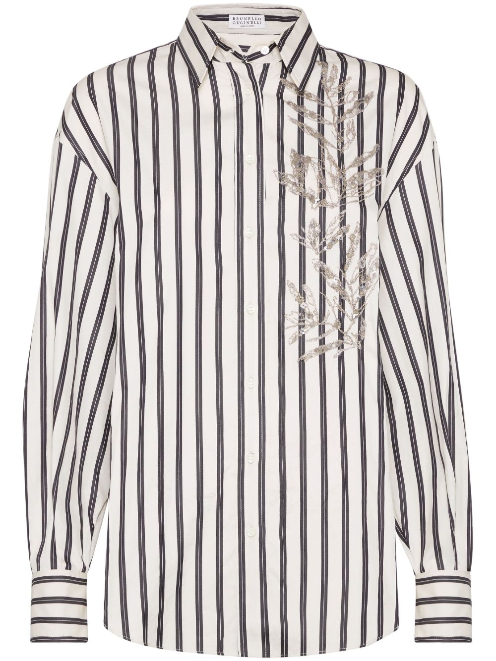 Brunello Cucinelli Shirts Bianco Cotton