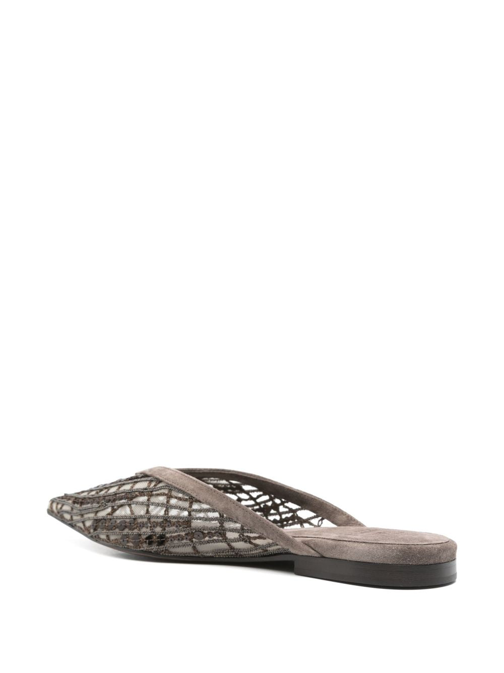 Brunello Cucinelli Flat Shoes Marrone Suede