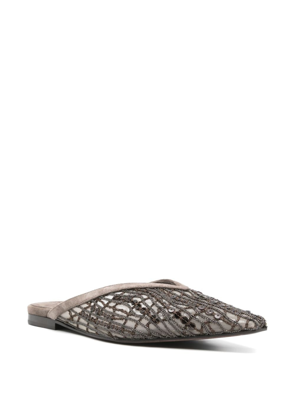 Brunello Cucinelli Flat Shoes Marrone Suede
