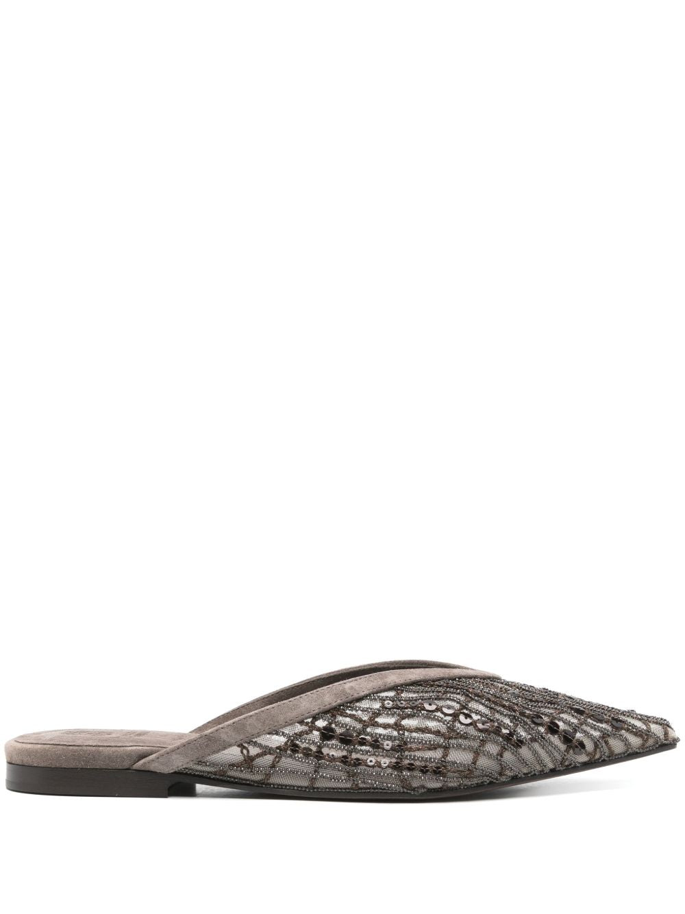 Brunello Cucinelli Flat Shoes Marrone Suede