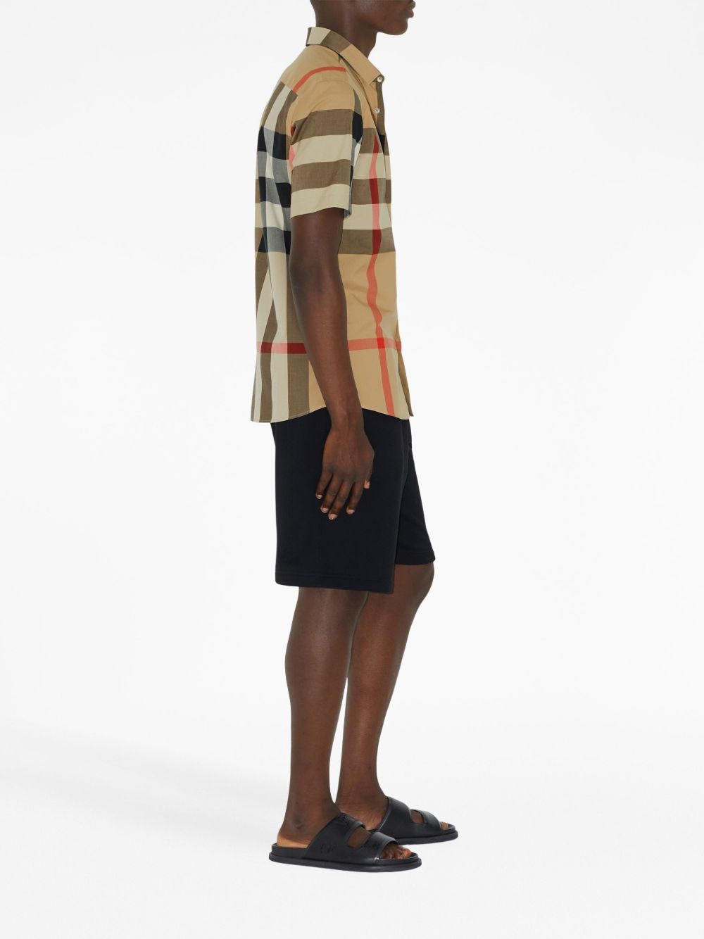 Burberry Shirts Beige Cotton