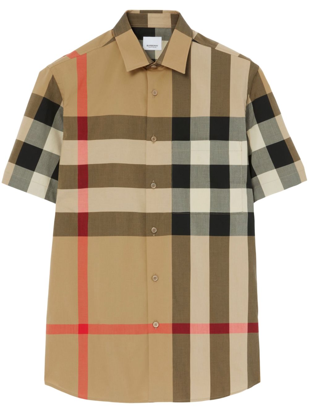 Burberry Shirts Beige Cotton