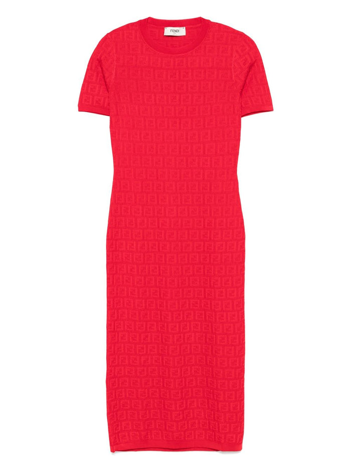 Fendi Dresses Red Cotton Viscose