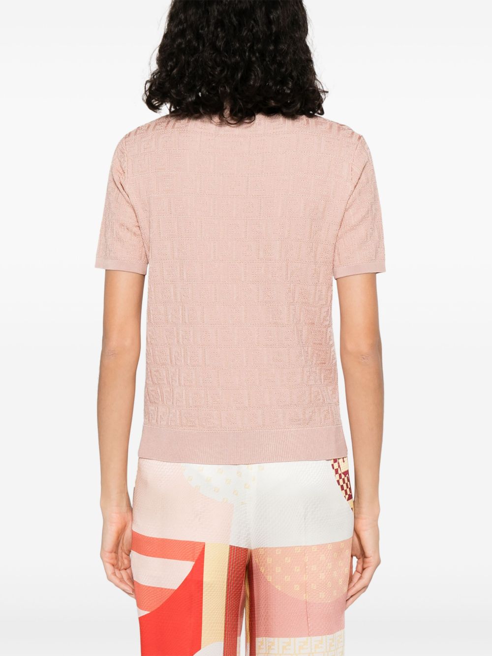 Fendi T-Shirts And Polos Pink Cotton Viscose