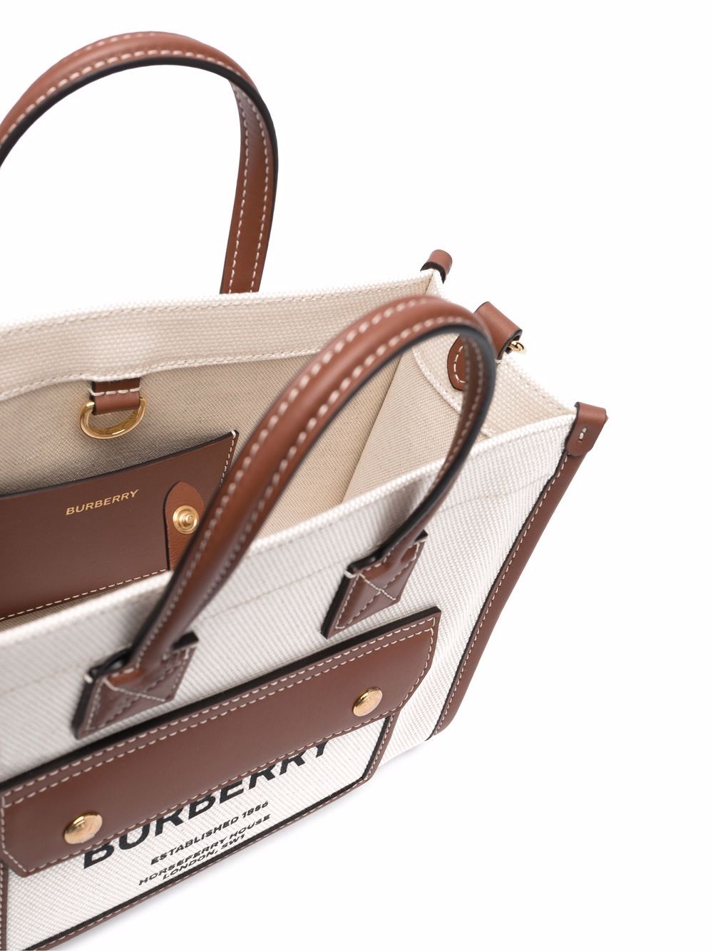 Burberry Bags White Lining: Cotton