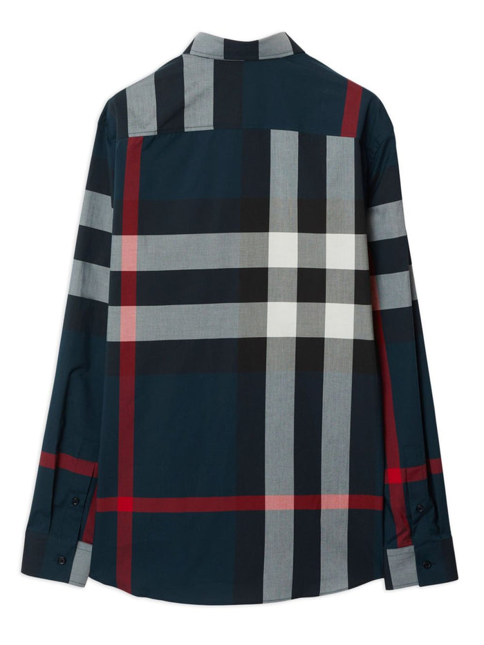 Burberry Shirts Blue Cotton