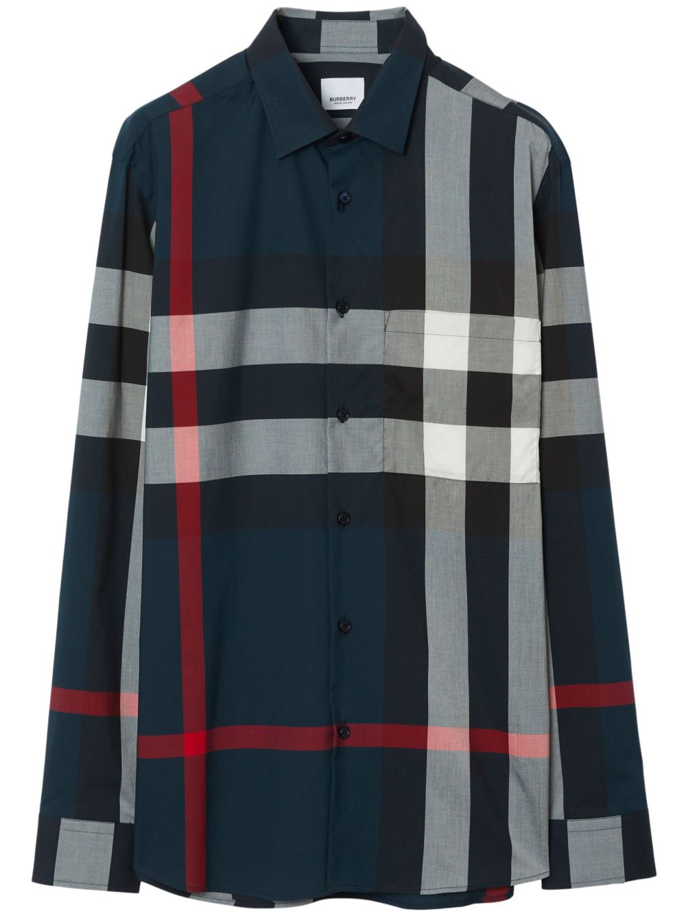 Burberry Shirts Blue Cotton