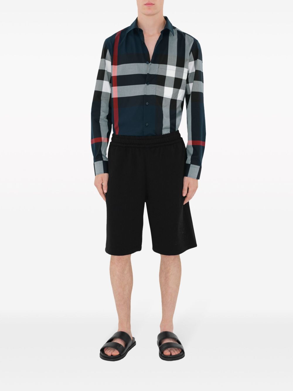 Burberry Shirts Blue Cotton