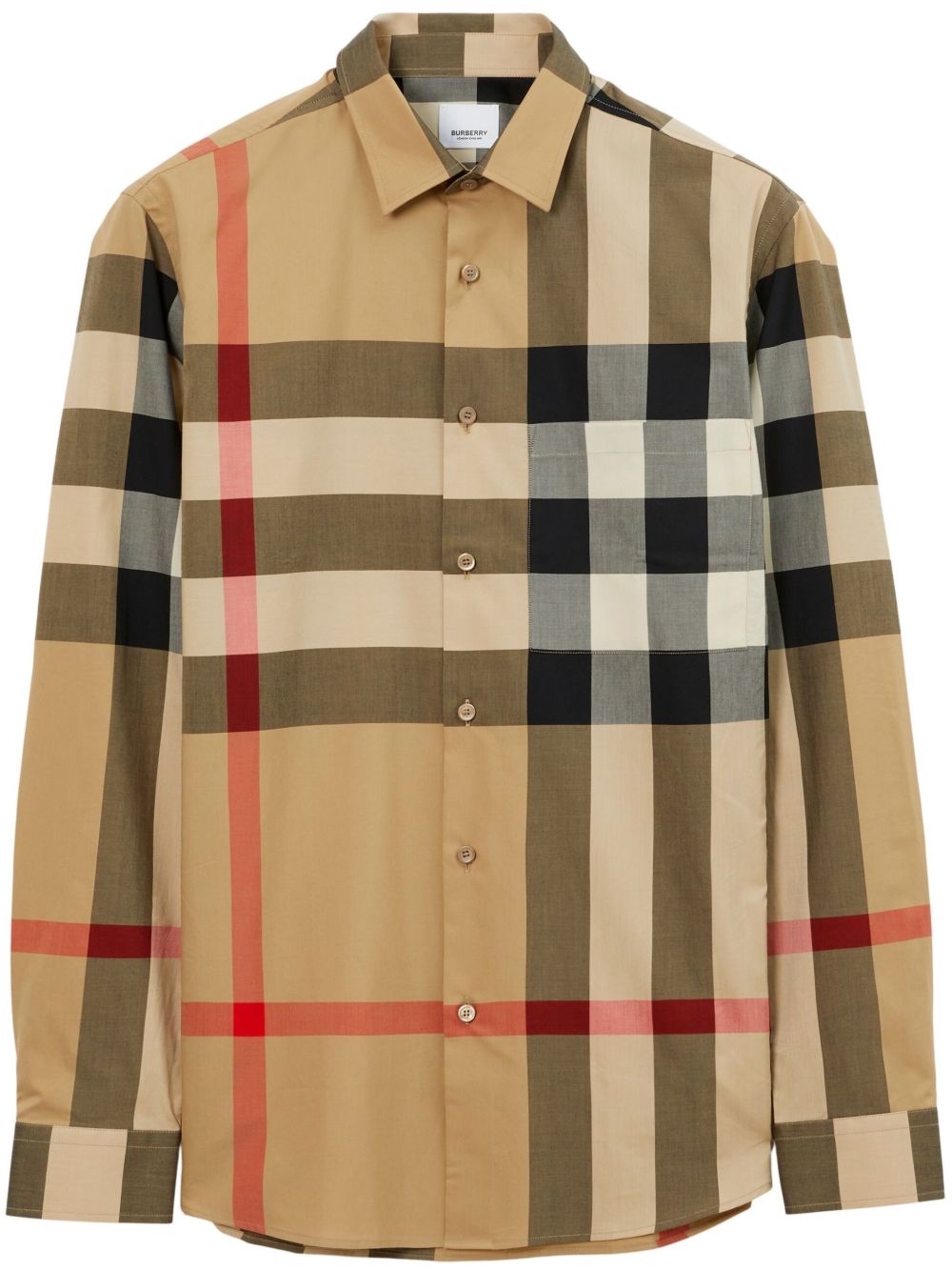 Burberry Shirts Beige Cotton