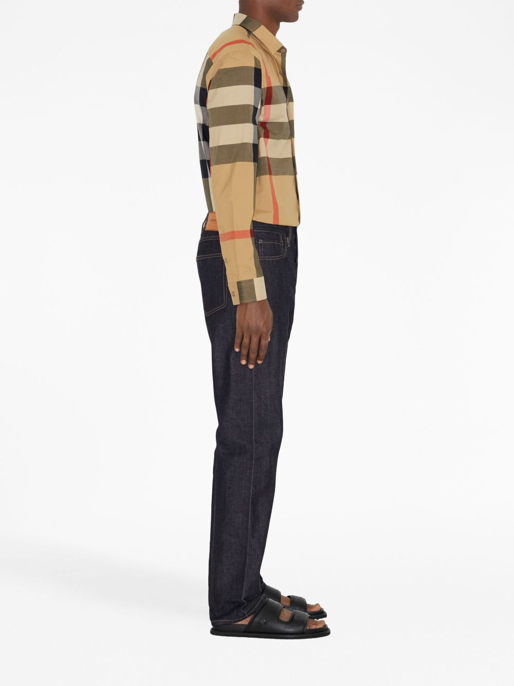 Burberry Shirts Beige Cotton